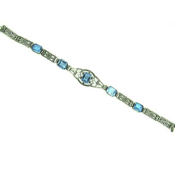 Something blue clearance wedding bracelet