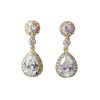 Gold crystal earrings