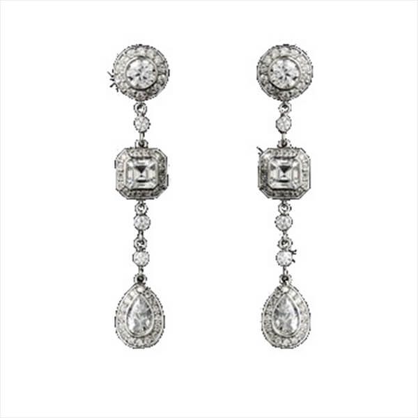 Art Deco wedding earrings