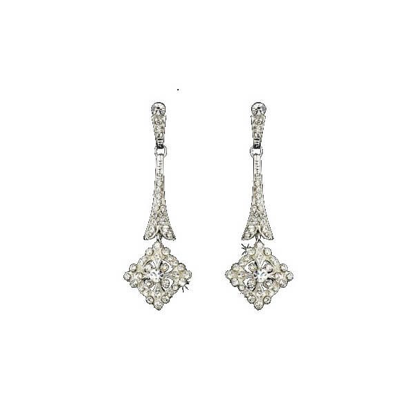 Art Deco wedding earrings