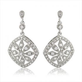 Art Deco bridal earrings