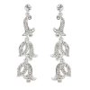 vintage style crystal wedding earrings