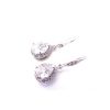 Crystal teardrop bridal earrings