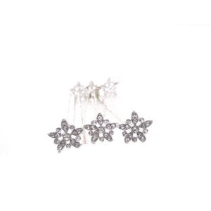 Diamante vintage flower bridal hair pins CA056 wedding hair accessories