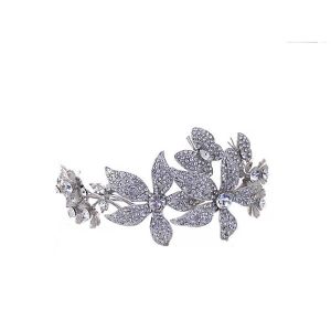 Floral butterfly bridal hairband BD055 vintage wedding headbands