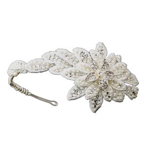 Floral lace pearl antique wedding headband BD073 wedding hair accessories