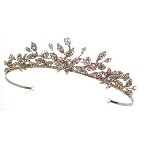 gold bridal headband