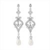 pearl wedding earrings