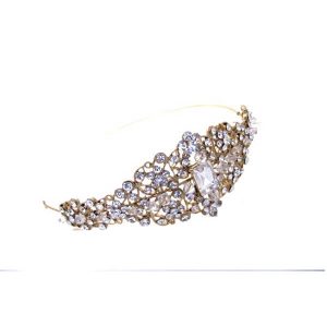 Golden Deco vintage wedding headband bridal hair accessories