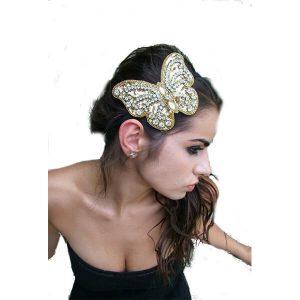 LARGE butterfly vintage wedding headband BG012