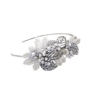 Leaf pearl vintage style wedding headband BD082 wedding hair accessories