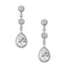 Crystal bridal earrings