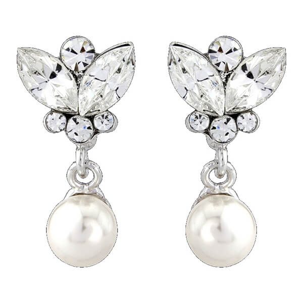 pearl wedding earrings