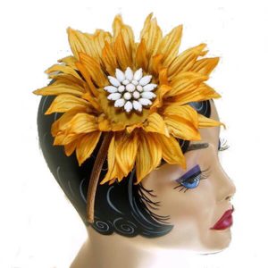 Sunflower brooch hairband AB021