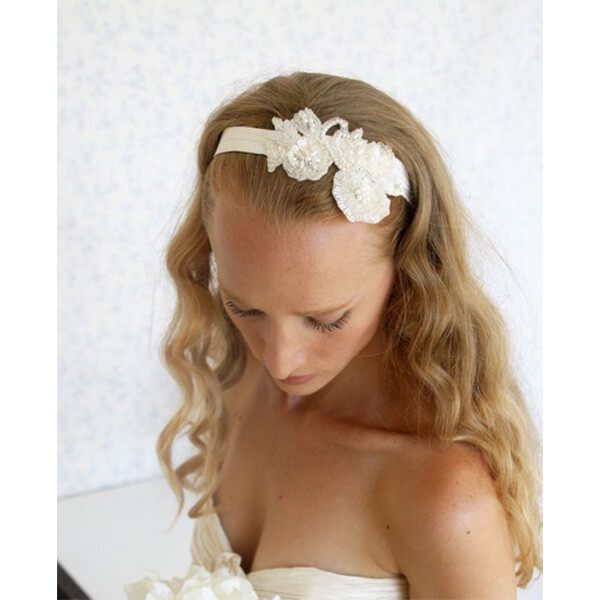 bridal lace headband