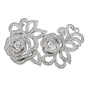 Vintage rose bridal wedding brooch BR041