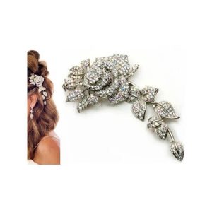 Vintage style rose trailing bridal hair comb CA045 vintage hair accessories