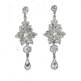 crystal bridal earrings