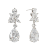 crystal drop wedding earrings